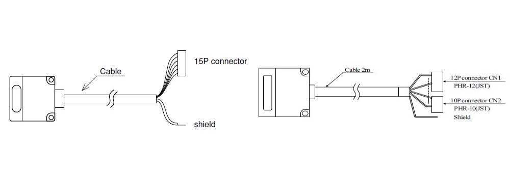 Connection (NPN type) (Drawing is 4-bit type on the left, 8-bit type on the right)