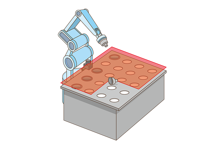 Work insertion inspection of industrial robots