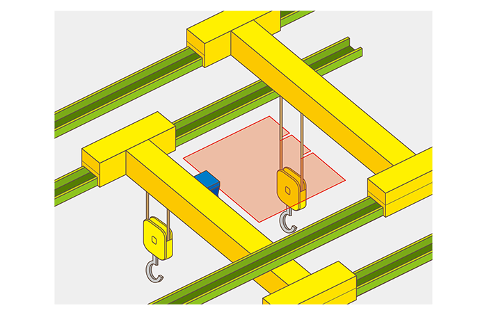 Wire detection of multi-level cranes