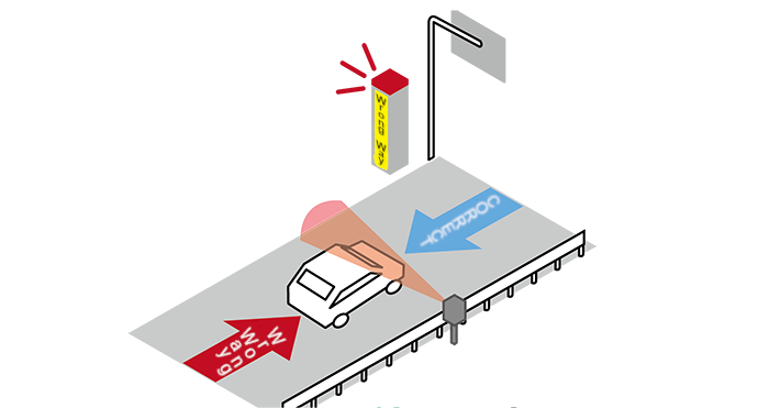 Reverse drive detection in expressways