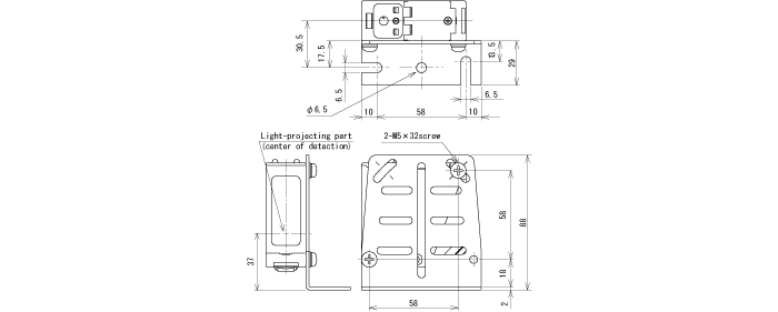 Dimension with fitting metal