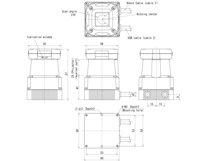 External dimension